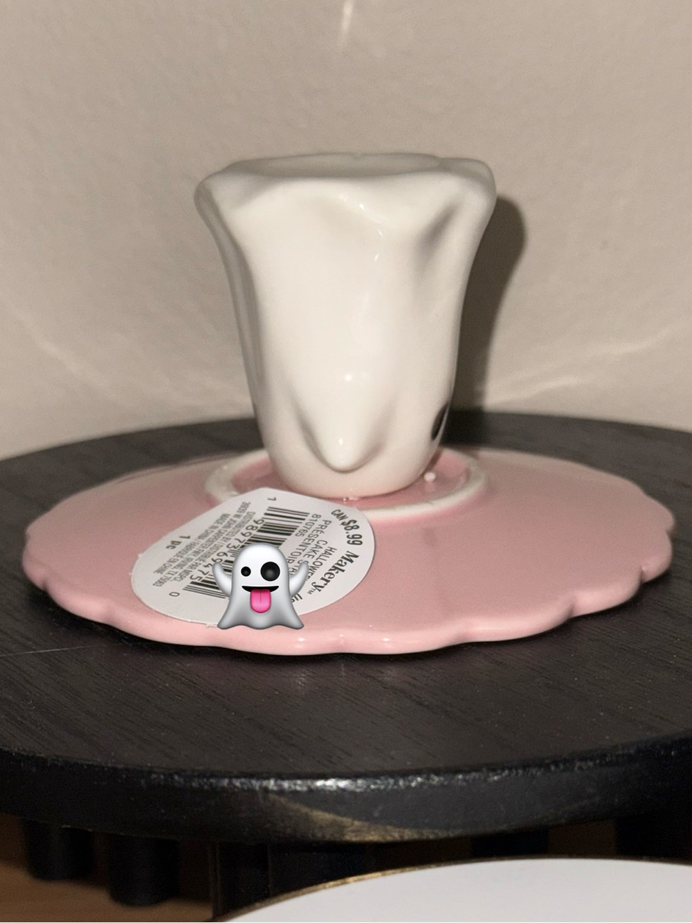 Ghost Cupcake Stand / Tray Pink & White Halloween - Picture 8 of 11